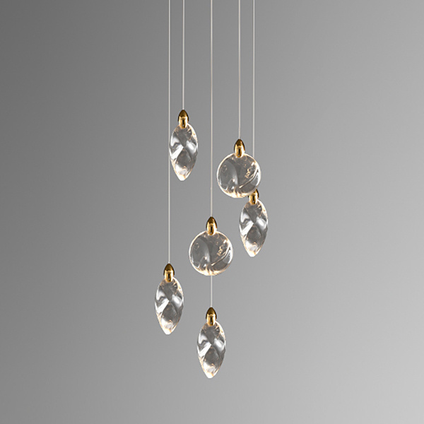 Подвесной светильник Delight Collection Colvin MT9176-6H titanium gold