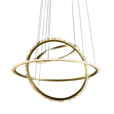 Подвесной светильник Delight Collection Quartz Halo MD20020154-3A satin gold