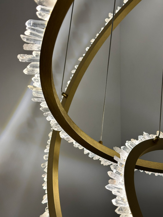 Подвесной светильник Delight Collection Quartz Halo MD20020154-3A satin gold