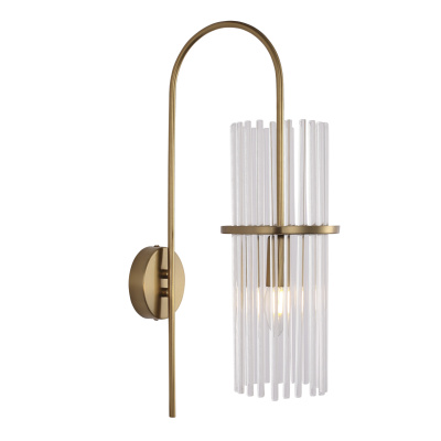 Светильник настенный ST-Luce латунь/прозрачный E14 1*40W SL6145.301.01