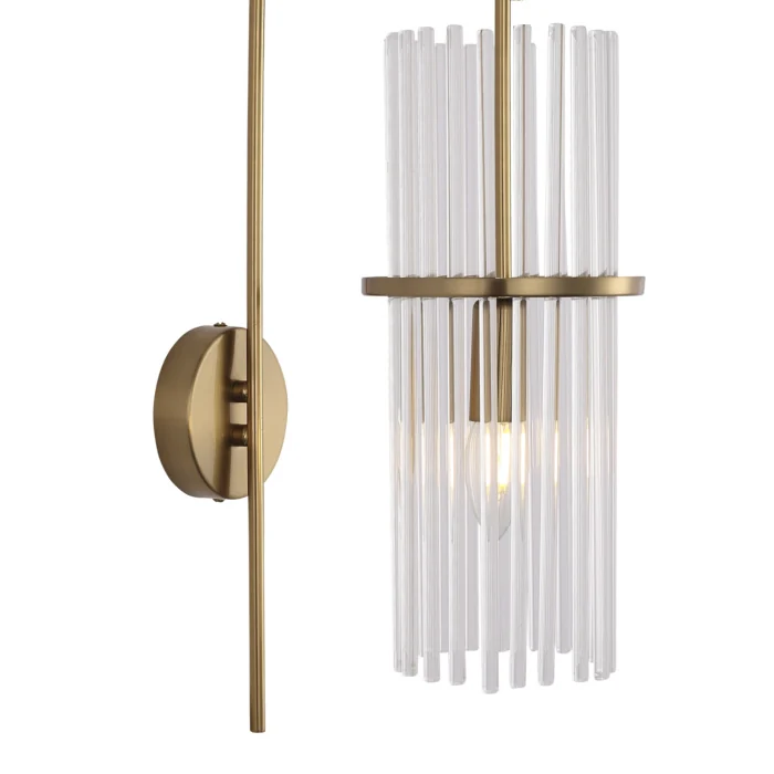 Светильник настенный ST-Luce латунь/прозрачный E14 1*40W SL6145.301.01