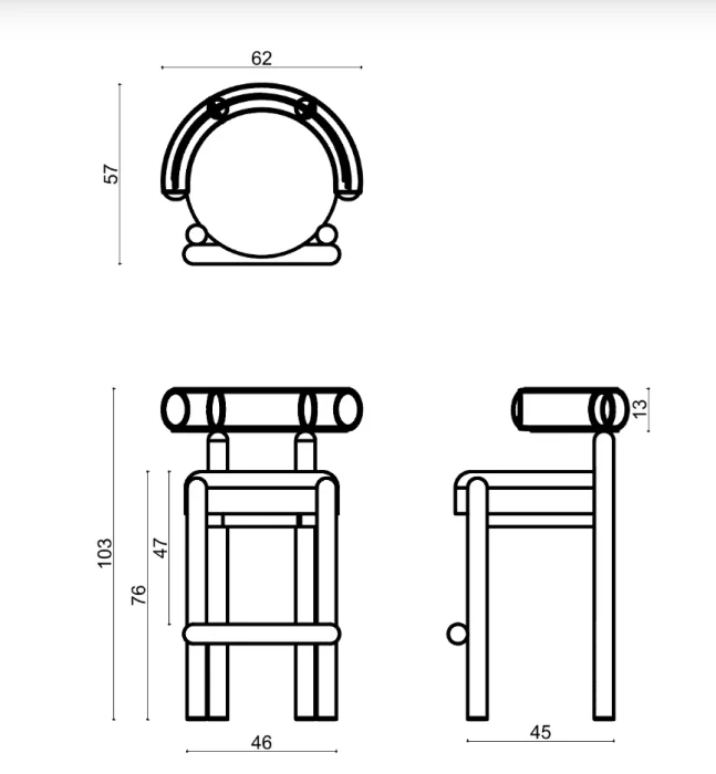 Барный стул Delight Collection Bold Bold Bar Chair