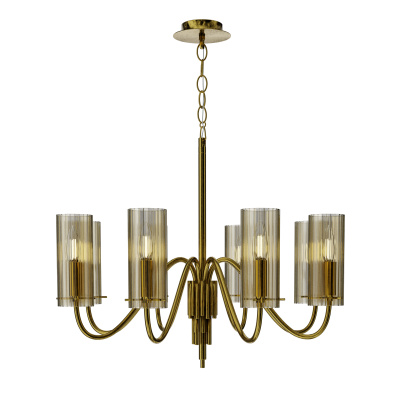 Светильник подвесной ST-Luce латунь/коньячный E14 8*40W SL2005.303.08