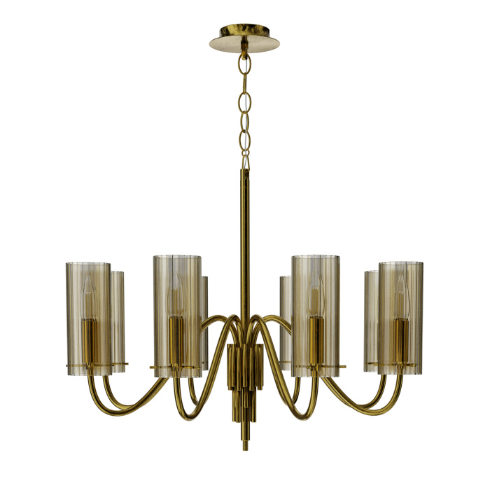 Светильник подвесной ST-Luce латунь/коньячный E14 8*40W SL2005.303.08