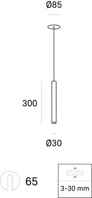 Подвесной светильник Leds C4 STYLUS