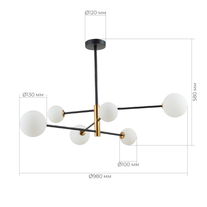 Светильник подвесной EVOLUCE SLE220103-06