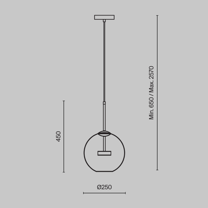 Подвесной светильник Maytoni Cometa MOD055PL-L12G3K