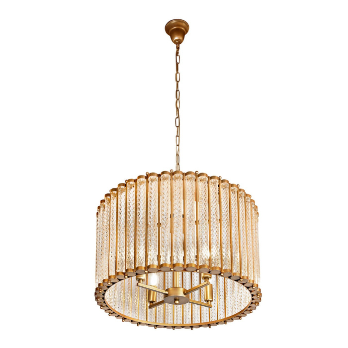 Подвесная люстра iLamp Manhattan MD0266-4B ANTIQUE BRASS