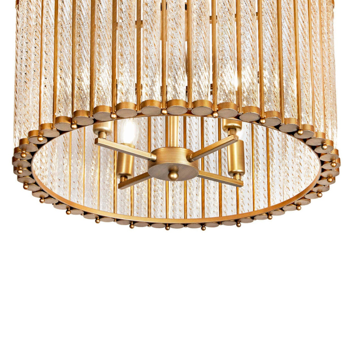 Подвесная люстра iLamp Manhattan MD0266-4B ANTIQUE BRASS