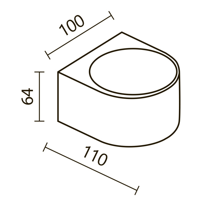 Светильник настенный Maytoni Blow O435WL-L5GF3K