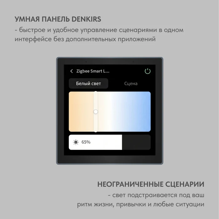 Панель управления умным домом Denkirs DK7405-BK