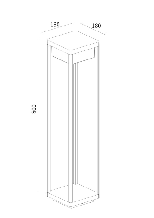 Садово-парковый светильник Maytoni Baker street O021FL-L10B3K