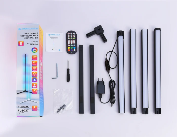 Светильник светодиодный напольный RGB с пультом Ambrella light FL8027