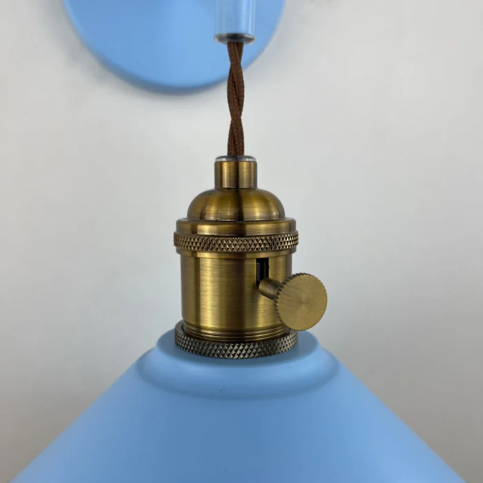 Бра с подвесным плафоном BRAID WALL Blue ImperiumLoft