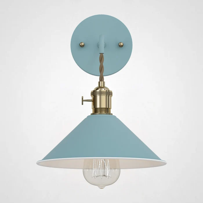 Бра с подвесным плафоном BRAID WALL Blue ImperiumLoft