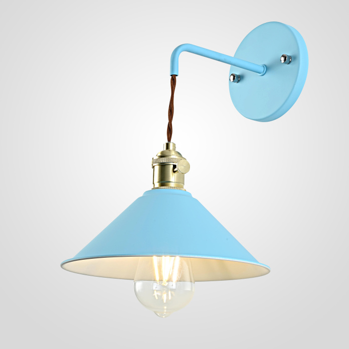 Бра с подвесным плафоном BRAID WALL Blue ImperiumLoft