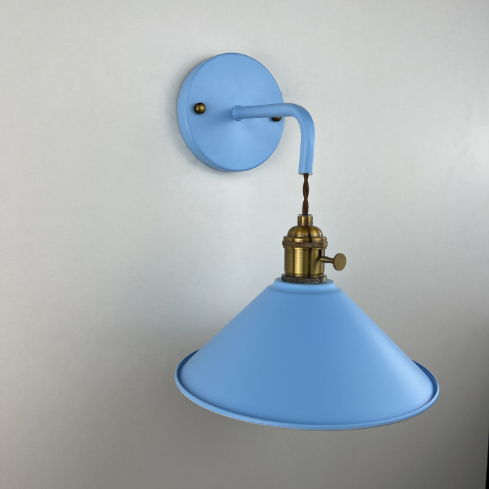 Бра с подвесным плафоном BRAID WALL Blue ImperiumLoft