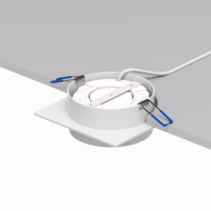 Точечный встраиваемый светильник FLAT DK2091-WH