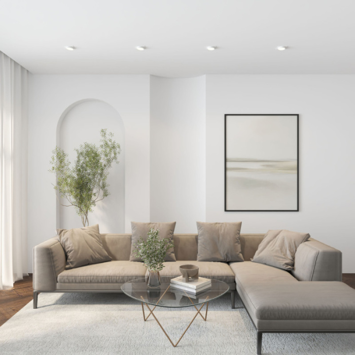 Точечный встраиваемый светильник FLAT DK2091-WH