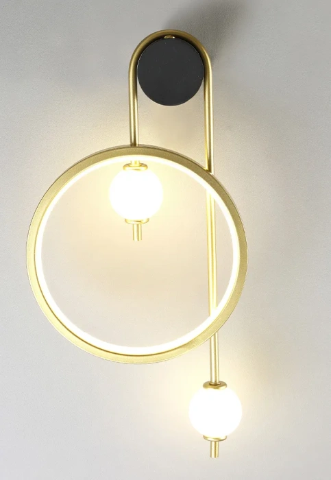 Бра Crystal Lux RODRIGO AP20W LED BLACK/GOLD