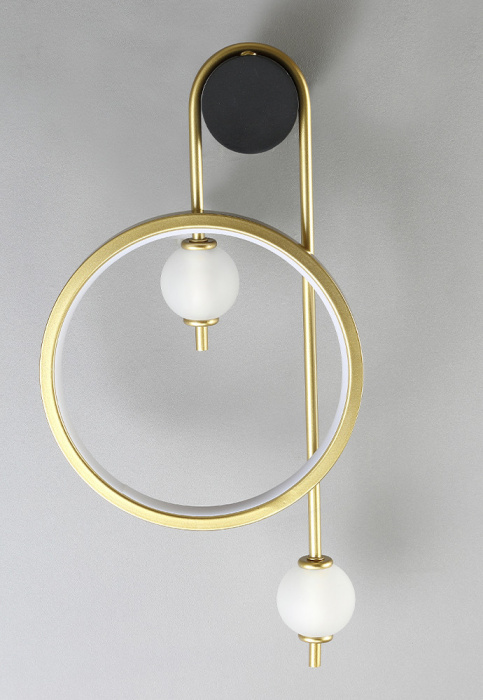 Бра Crystal Lux RODRIGO AP20W LED BLACK/GOLD