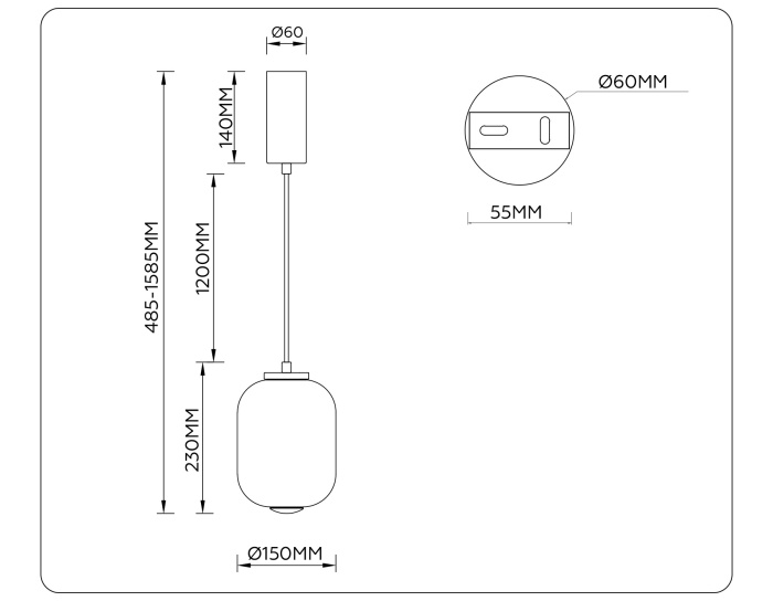 Подвесной светодиодный светильник HIGH LIGHT AMBRELLA LIGHT LH11031