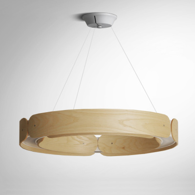 Подвесной кольцевой светильник RANGE 1 D70 Light wood ImperiumLoft