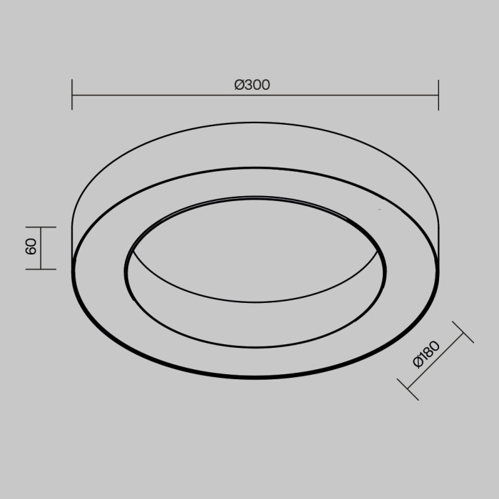 Потолочный светильник Maytoni Lua C093CL-24W3K-W