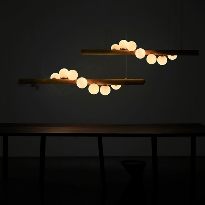 Подвесной светильник VELTA Тёмное дерево ImperiumLoft