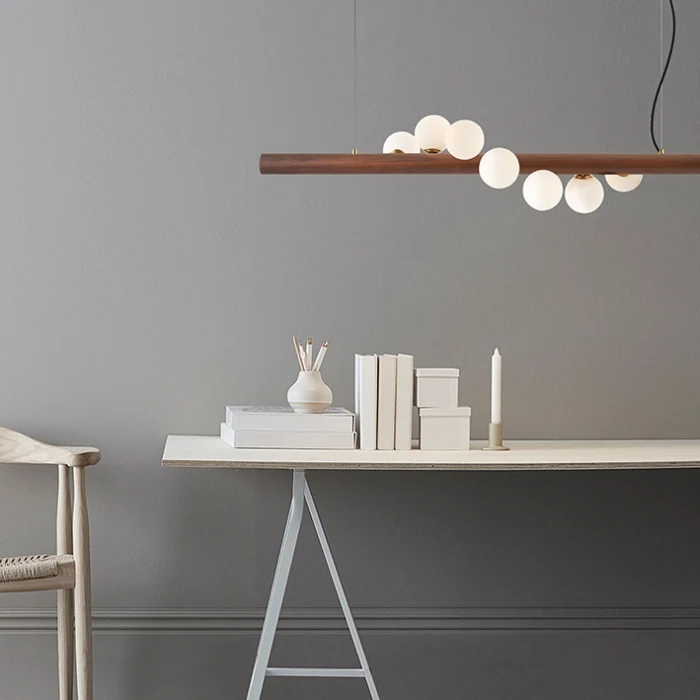 Подвесной светильник VELTA Тёмное дерево ImperiumLoft