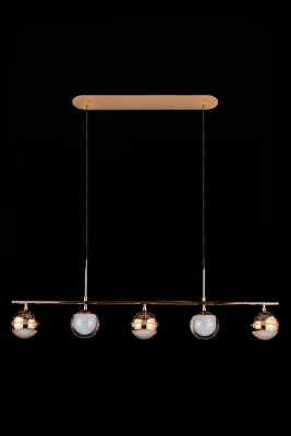 Подвесная люстра Leon Lilith LE7709/5L Black Chrome/Gold