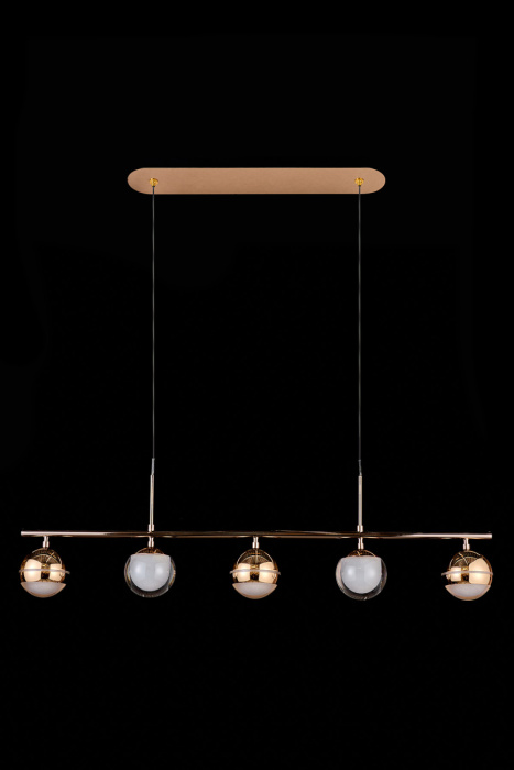 Подвесная люстра Leon Lilith LE7709/5L Black Chrome/Gold