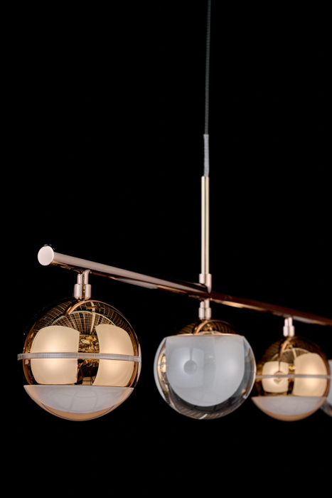 Подвесная люстра Leon Lilith LE7709/5L Black Chrome/Gold