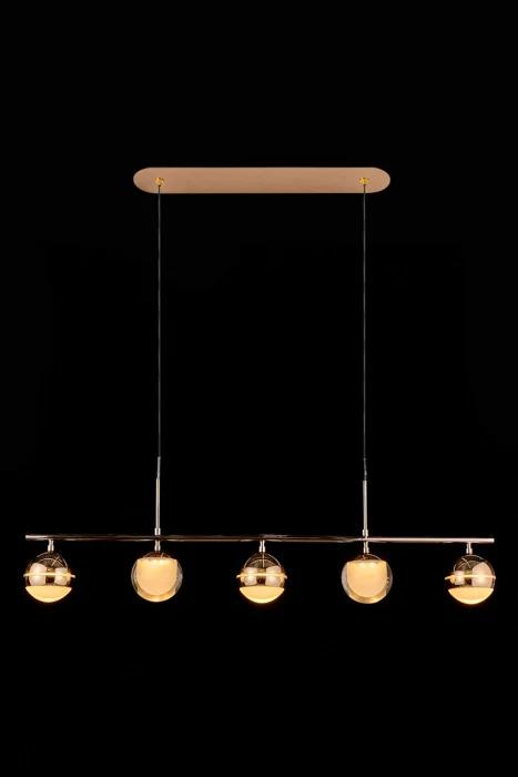 Подвесная люстра Leon Lilith LE7709/5L Black Chrome/Gold