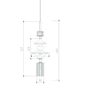 Светильник подвесной Crystal Lux VALENCIA SP1.4 GOLD
