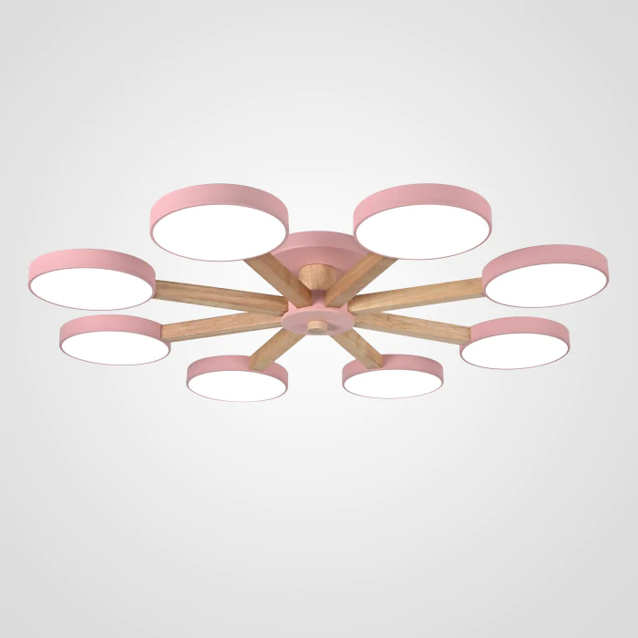 Потолочная люстра TURNA 8 Pink ImperiumLoft