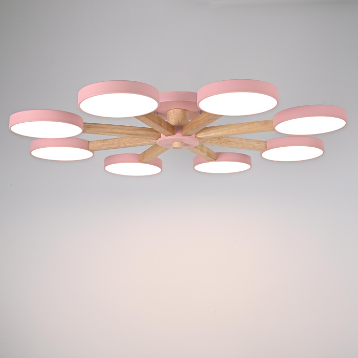 Потолочная люстра TURNA 8 Pink ImperiumLoft