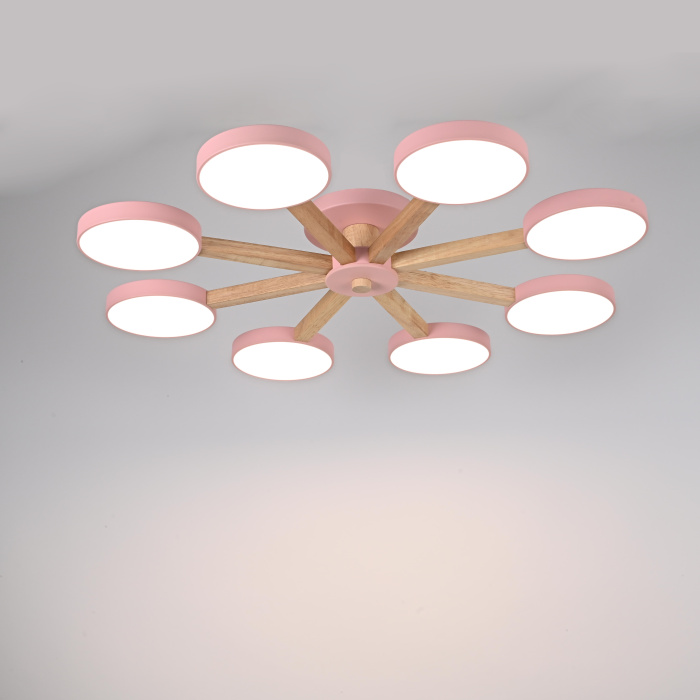 Потолочная люстра TURNA 8 Pink ImperiumLoft