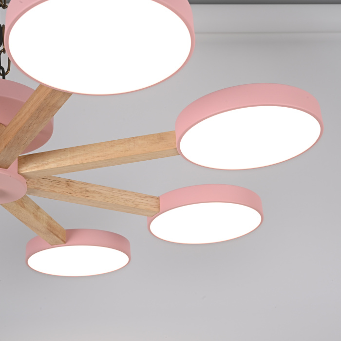 Потолочная люстра TURNA 8 Pink ImperiumLoft