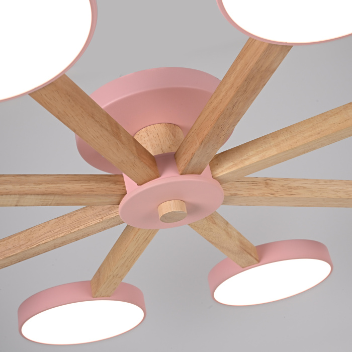 Потолочная люстра TURNA 8 Pink ImperiumLoft