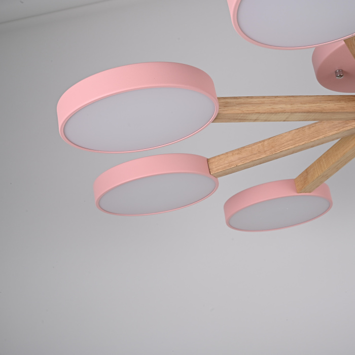 Потолочная люстра TURNA 8 Pink ImperiumLoft