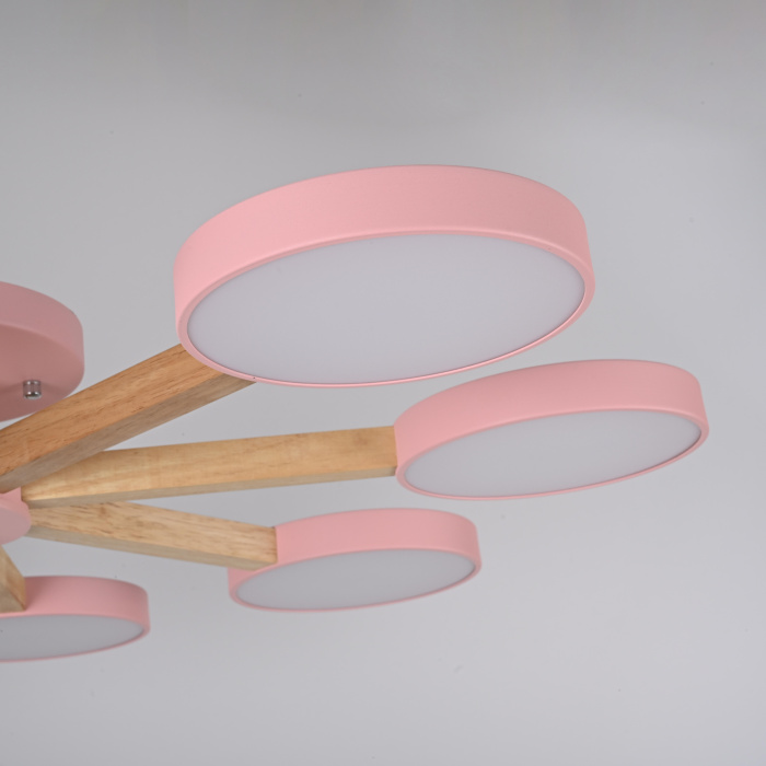 Потолочная люстра TURNA 8 Pink ImperiumLoft