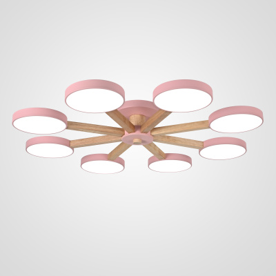 Потолочная люстра TURNA 8 Pink ImperiumLoft