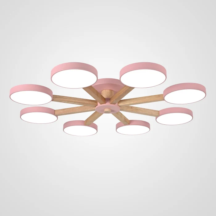 Потолочная люстра TURNA 8 Pink ImperiumLoft