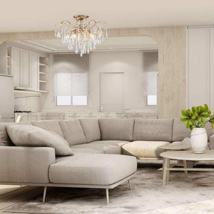 Потолочная люстра на штанге AUREA ESCADA 1124/5PL