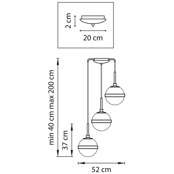 Каскадная люстра GLOBO LIGHTSTAR 813131