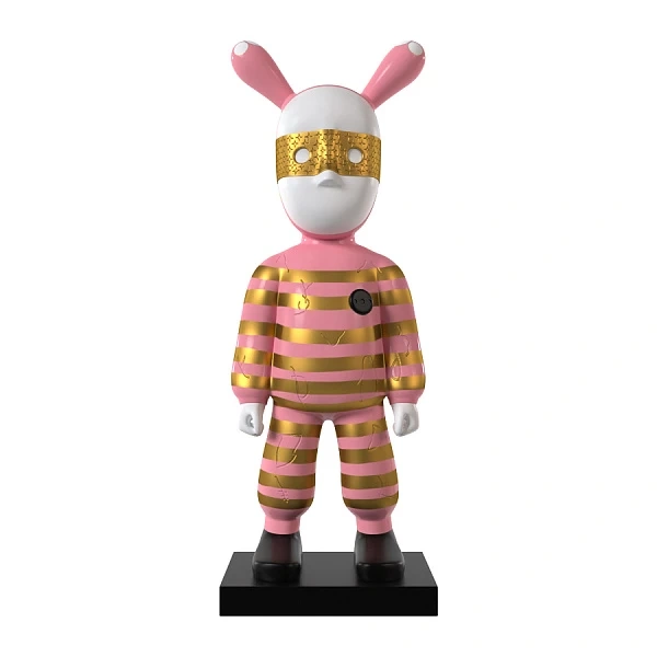 Дизайнерская статуэтка Ledron Бандит Pink 180Y-P