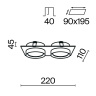 Встраиваемый светильник Maytoni Hoop DL086-02-GX53-SQ-W