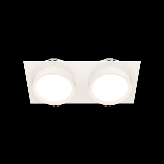 Встраиваемый светильник Maytoni Hoop DL086-02-GX53-SQ-W