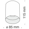 Потолочный светильник Maytoni Slim C014CL-01B